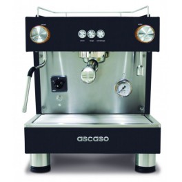 Ekspres do kawy ASCASO BAR 1GR Black & Wood z podłączeniem do wody bieżącej