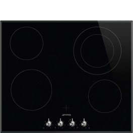 Płyta ceramiczna Smeg SE364ETBM Czarne szkło